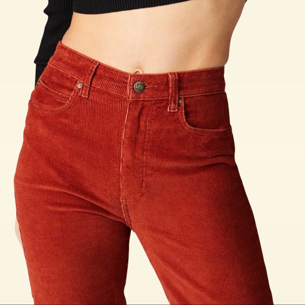 Free People for Lee High Rise Corduroy Pants - Picture 2 of 6